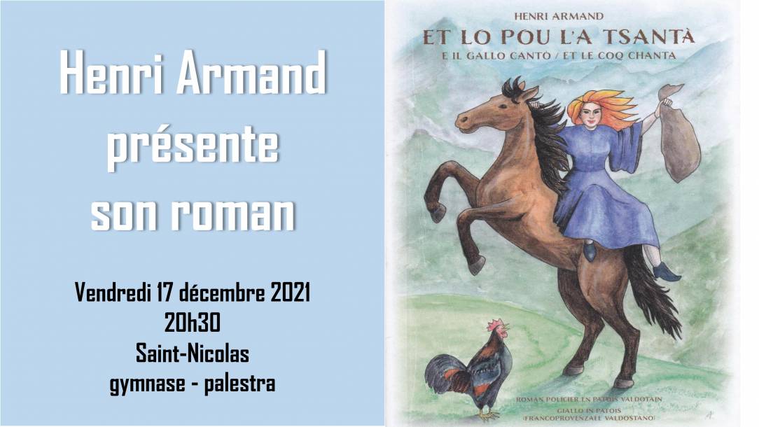 Henri Armand présenteson roman vendredi 17 décembre 2021 à Saint-Nicolas